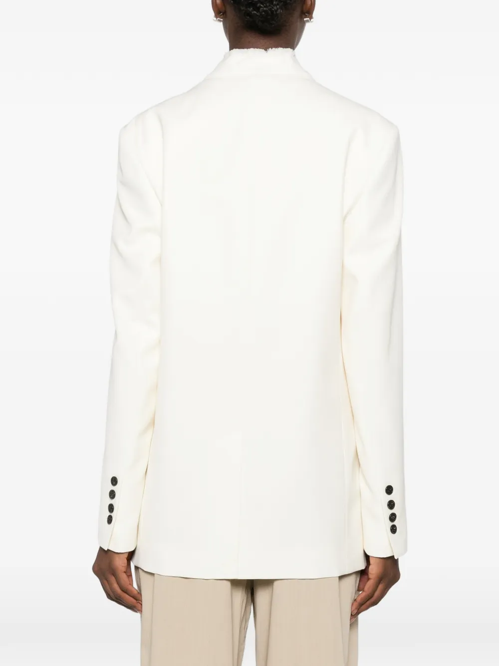 TOTEME Blazer met franje Beige