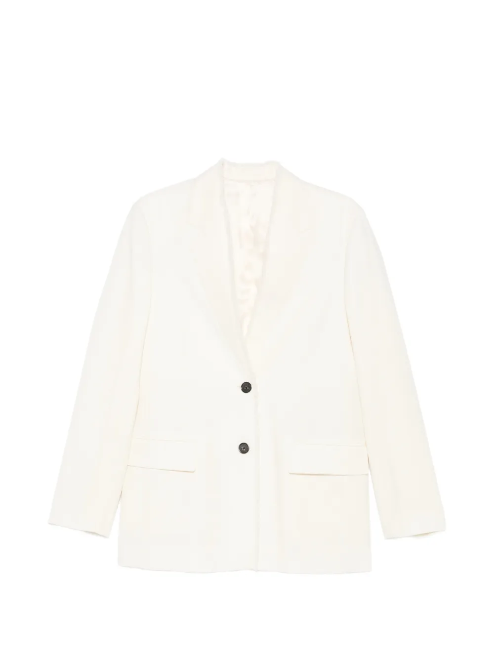 TOTEME fringed-trim blazer - Toni neutri