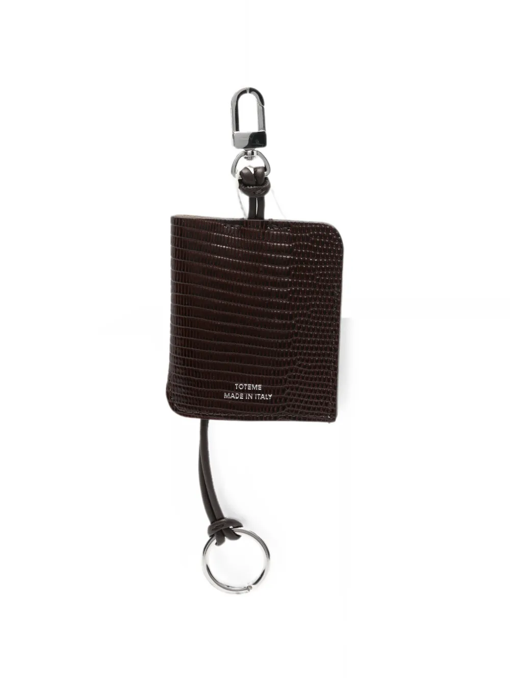 TOTEME leather keyring - Braun