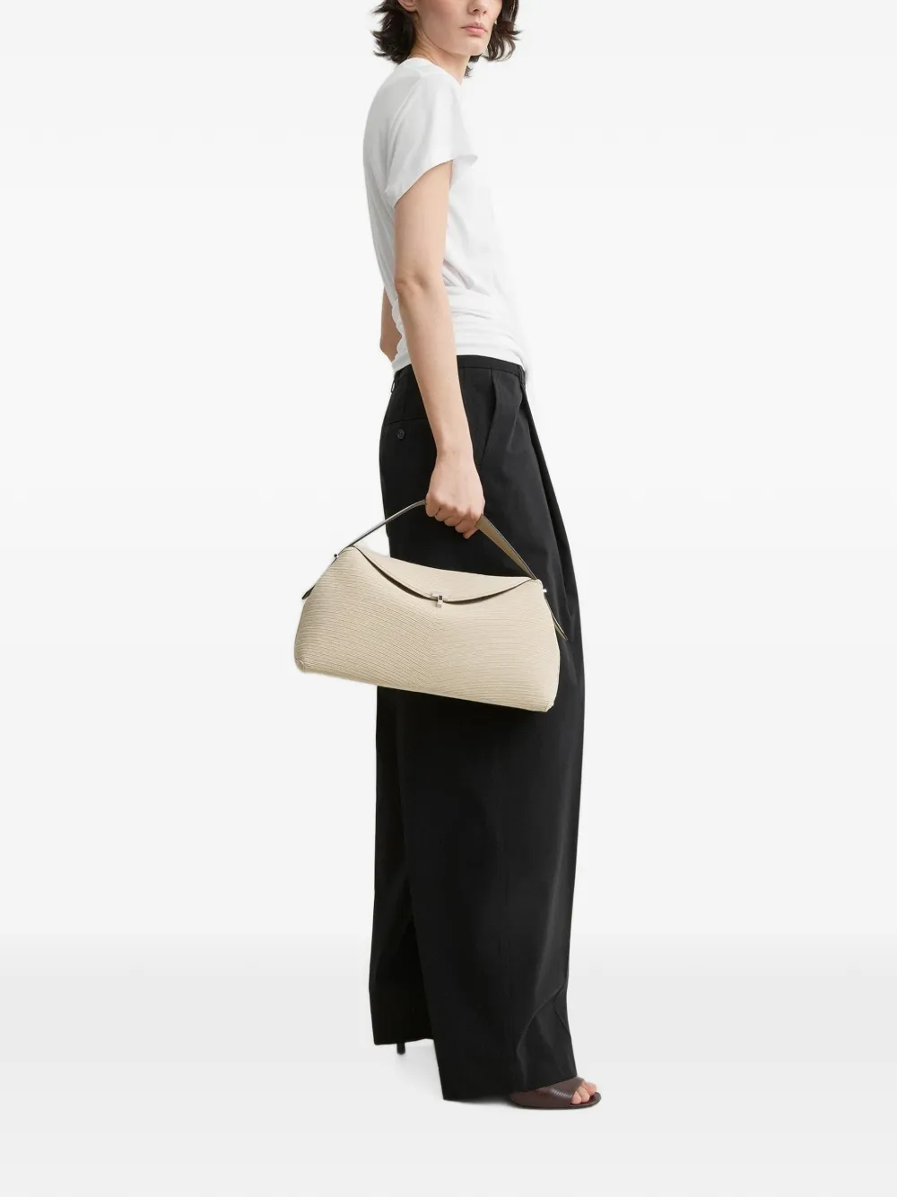 TOTEME Shopper met afneembare band Beige