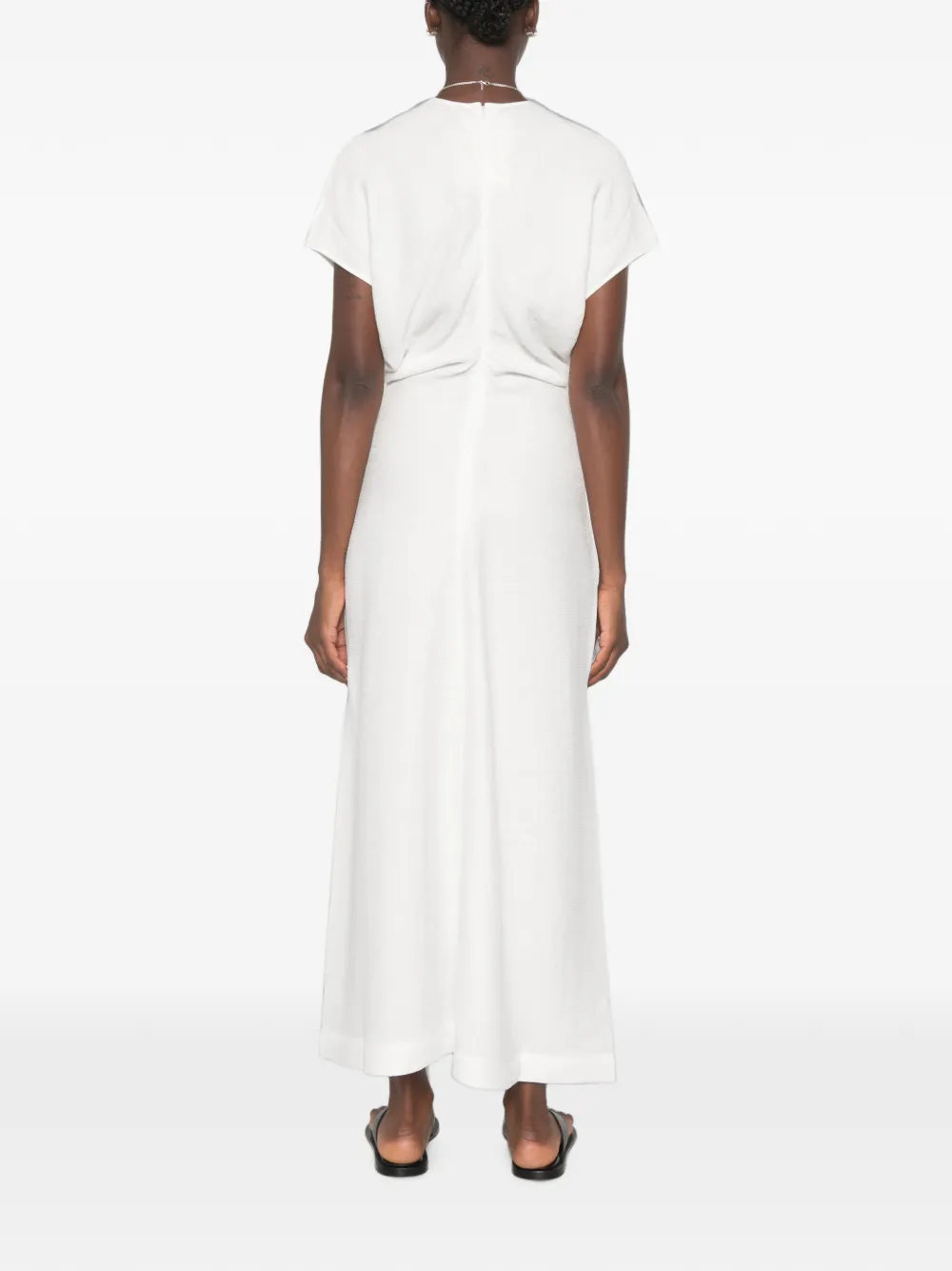 TOTEME Maxi-jurk met soepelvallende taille Zwart