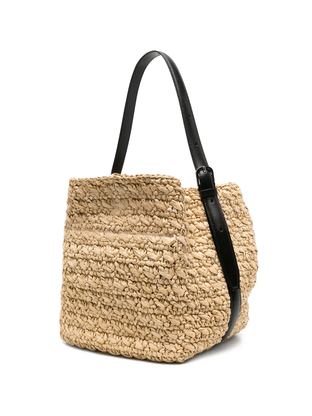 TOTEME Medium shopper met gespband Beige