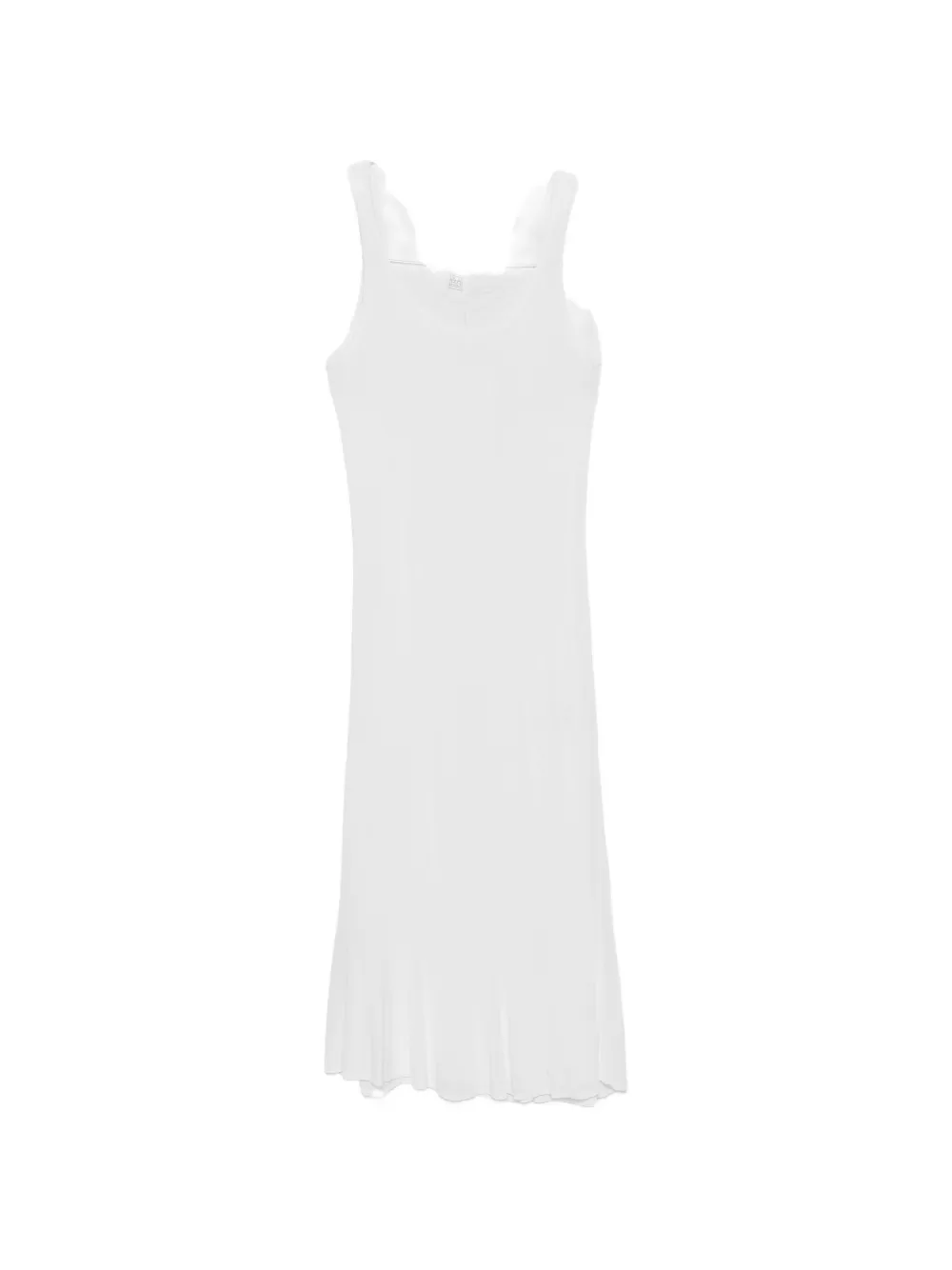 TOTEME fluted-hem midi dress - Bianco