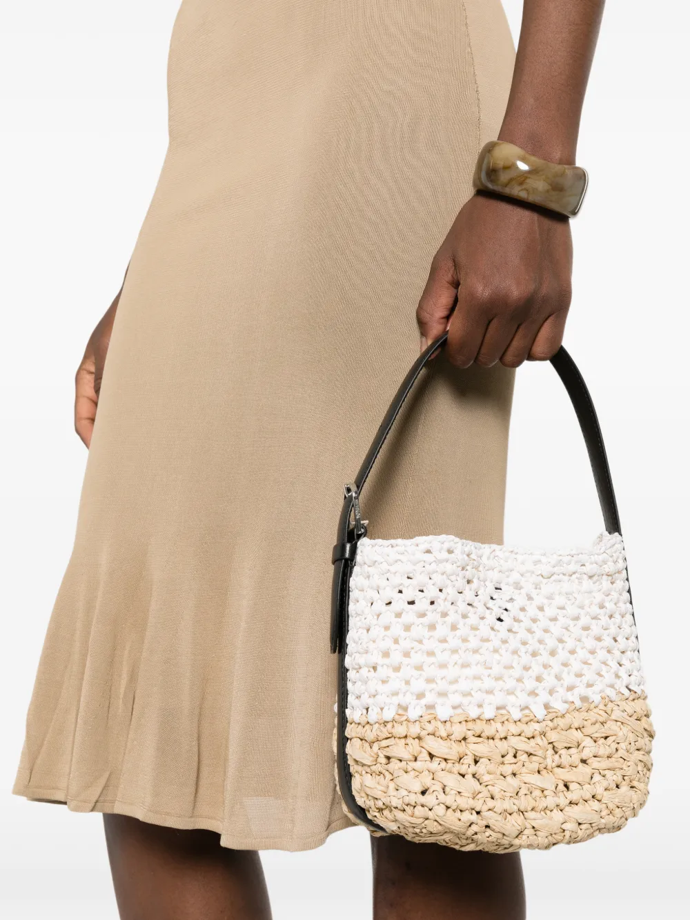 TOTEME Kleine shopper met ceintuur Wit