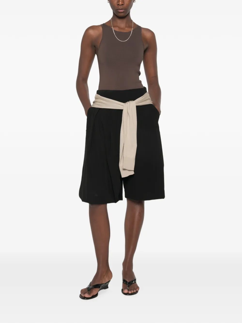 TOTEME Gebreide tanktop Bruin