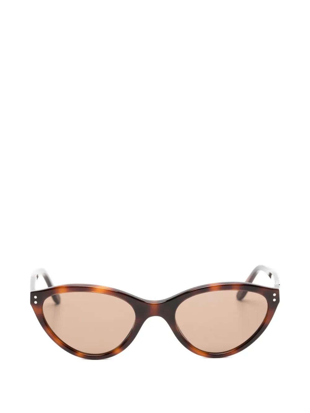 TOTEME tortoiseshell-effect cat-eye sunglasses - Marrone