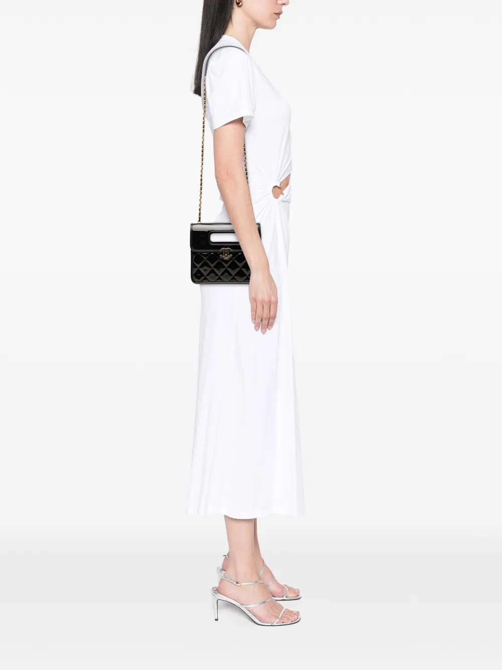 CHANEL Pre-Owned 2021-2026 ミニ キルティング パテント グラフィック
