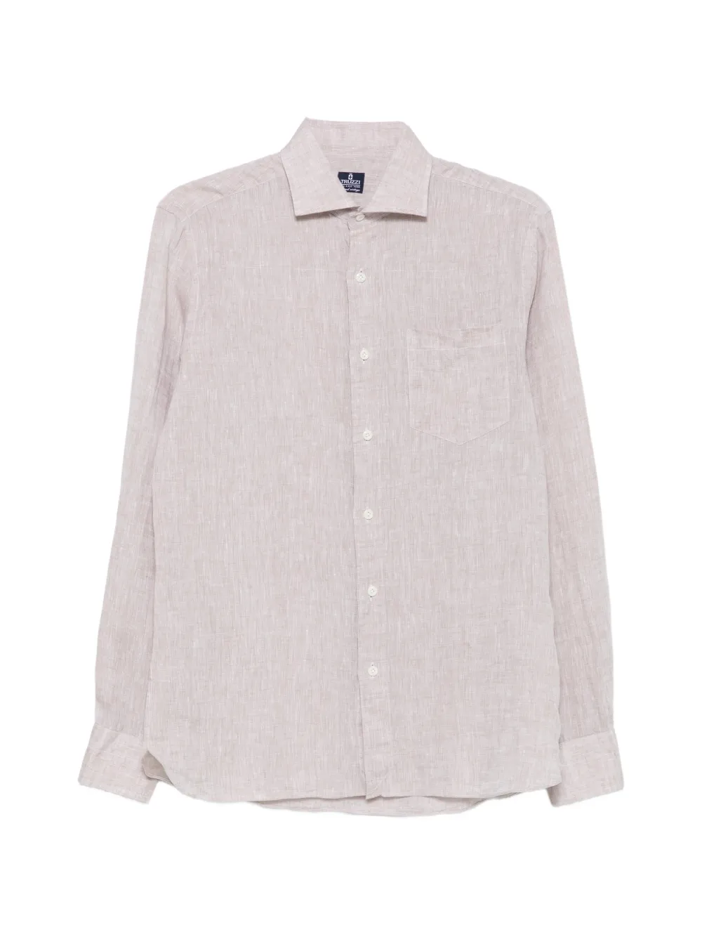 Truzzi Chest-pocket Shirt In Purple