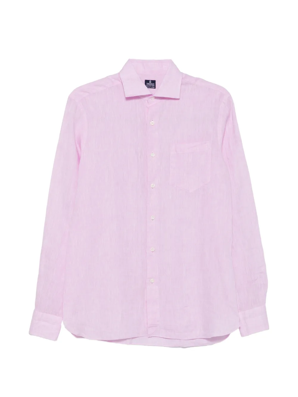 Truzzi Chest-pocket Button-up Shirt In Pink