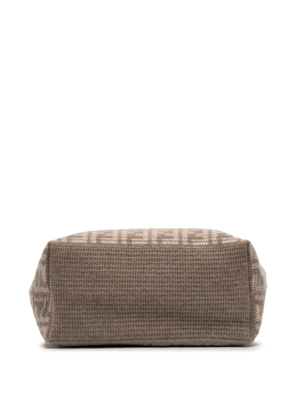 Fendi Pre-owned 2010-2026 Large Zucca Cashmere Shopper Tote Bag in Brown, view 4