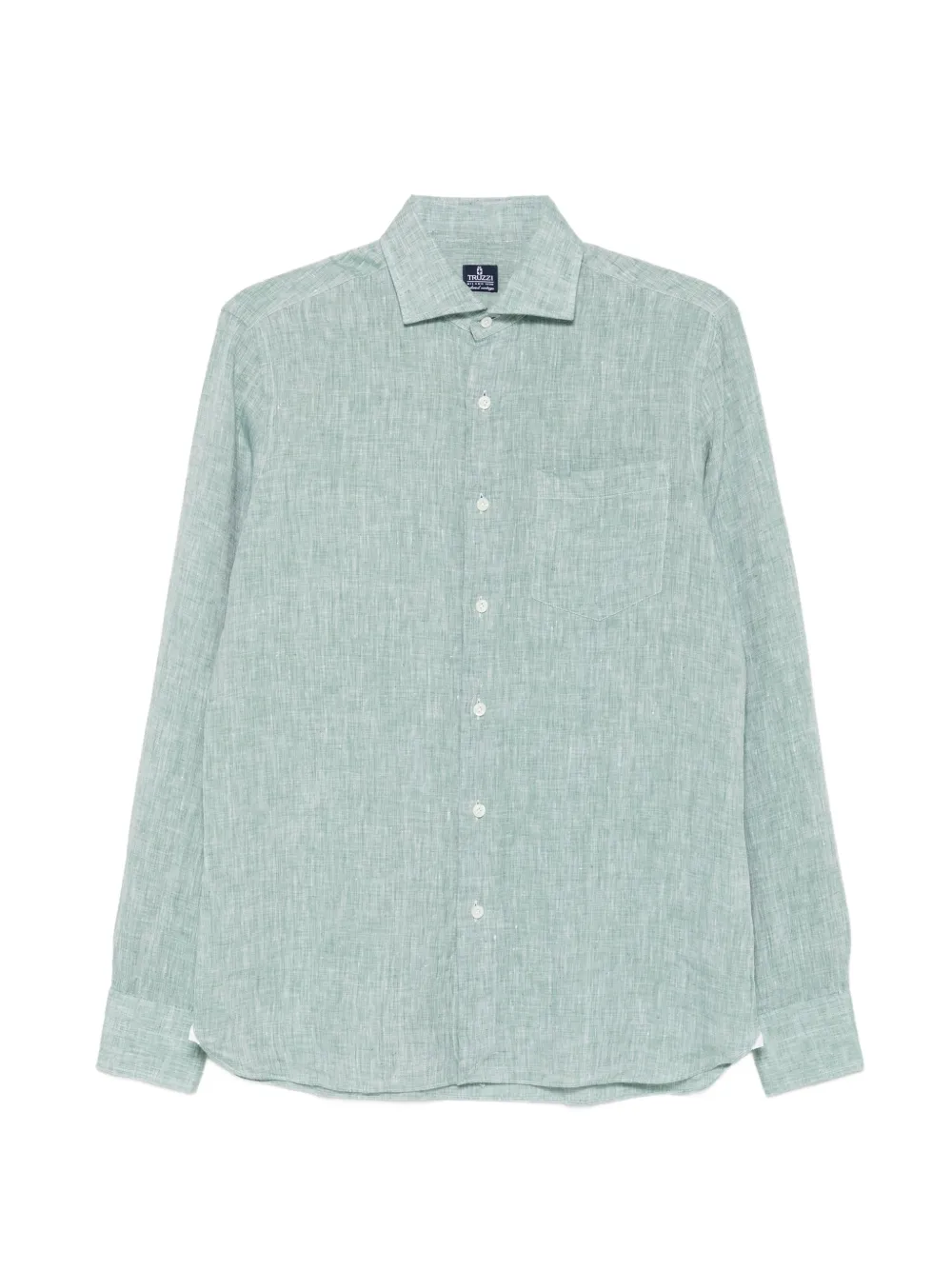 Truzzi Chest-pocket Button-up Shirt In Blue
