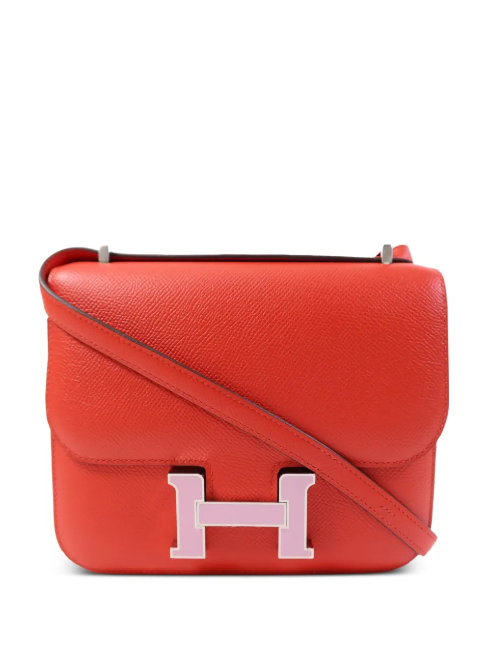 Hermès Pre-Owned 24 Constance Epsom-leather crossbody bag - Rosso