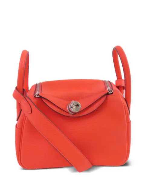 Hermès Pre-Owned 2022 mini Lindy Clemence leather shoulder bag