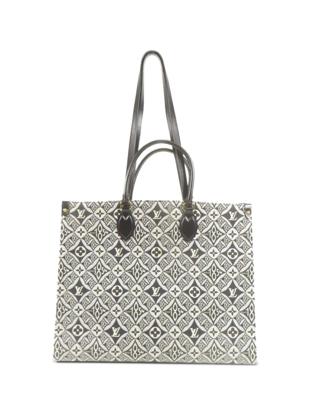 Louis Vuitton Pre-Owned OnTheGo Monogram Jacquard tote bag - Bianco