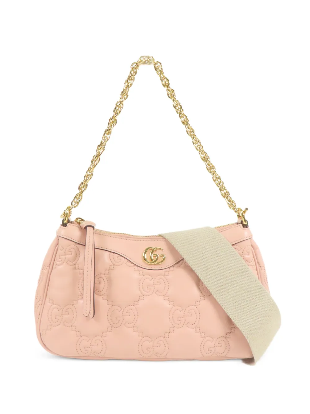 Gucci Pre-Owned GG Matelassé chain shoulder bag - Rosa
