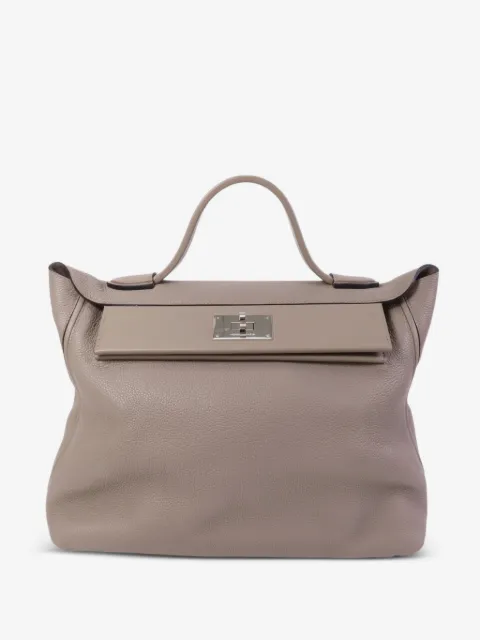 Hermès Pre-Owned 2018 35cm 24/24 Togo leather tote bag