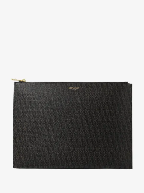 Saint Laurent Pre-Owned monogram-print pouch bag