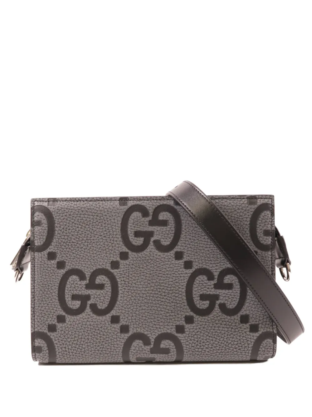 Gucci Pre-Owned Jumbo GG leather mini bag - Grau