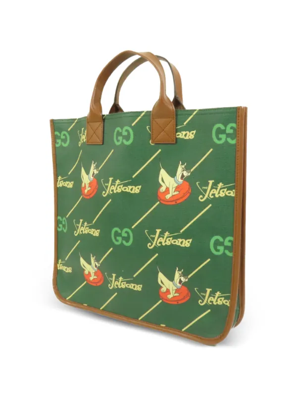 Gucci Pre-Owned x The Jetsons Printed Tote Bag | Green | FARFETCH