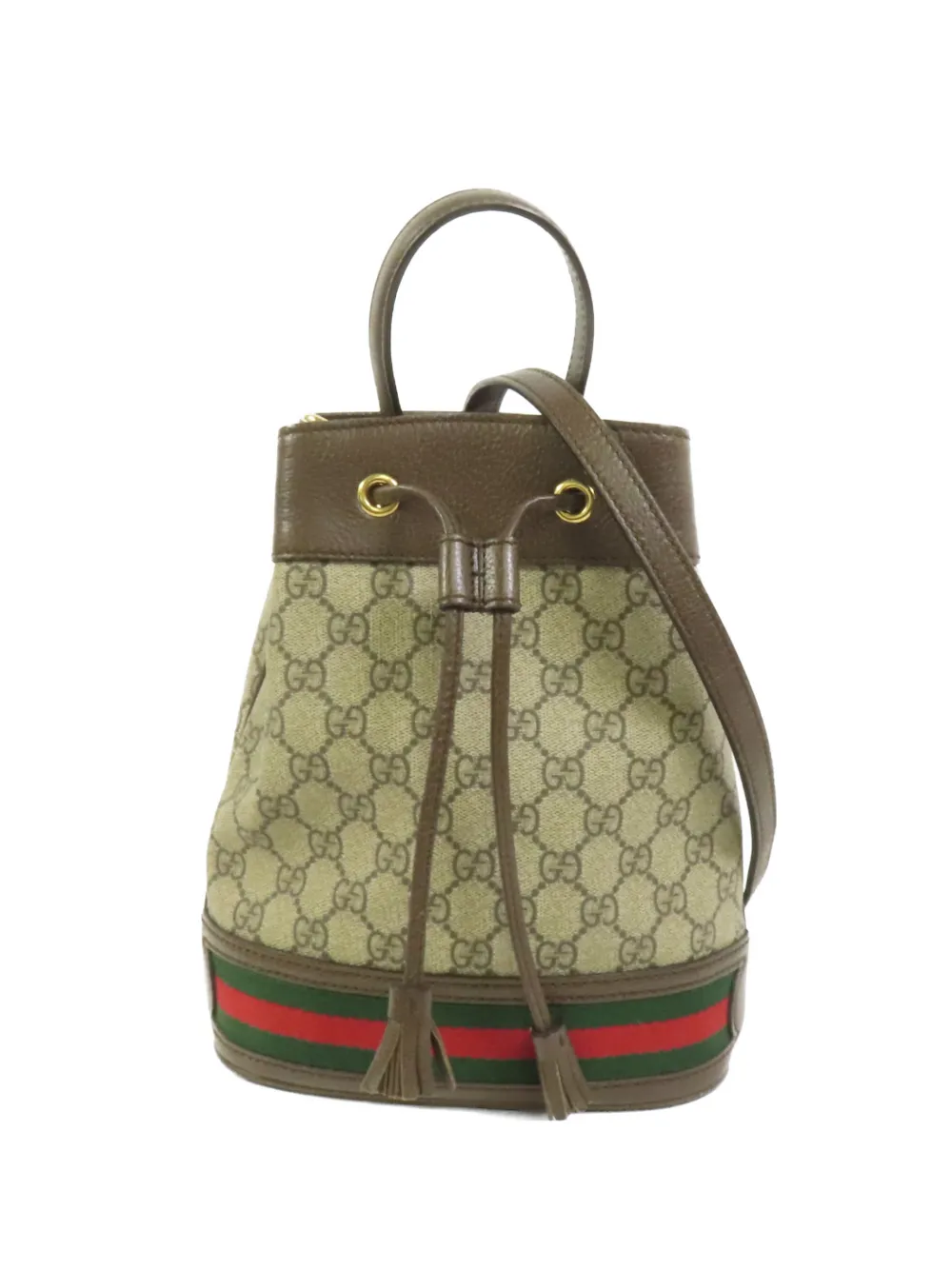 Gucci Pre-Owned small Ophidia GG bucket bag - Toni neutri