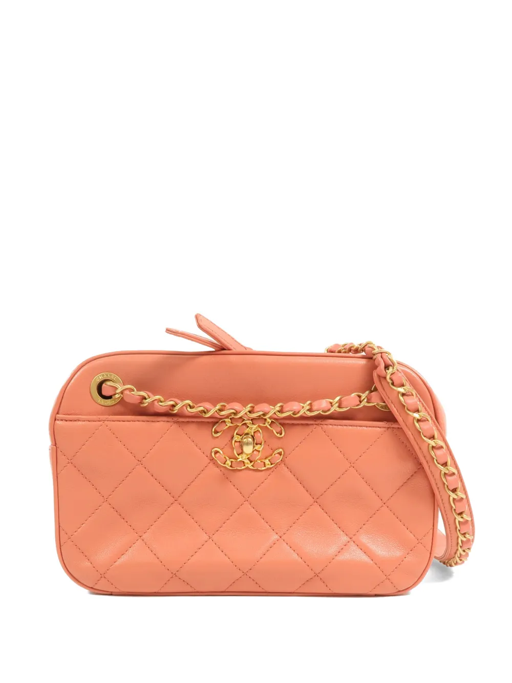 CHANEL Pre-Owned 19 Camera quilted shoulder bag - Rosa