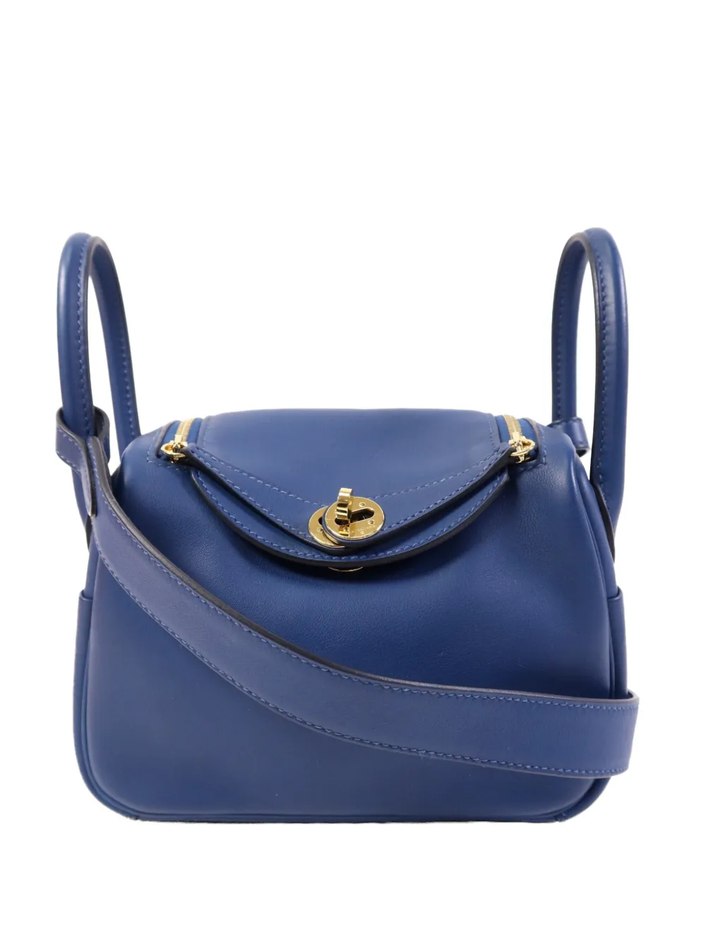 Hermès Pre-Owned Mini Lindy shoulder bag - Blue