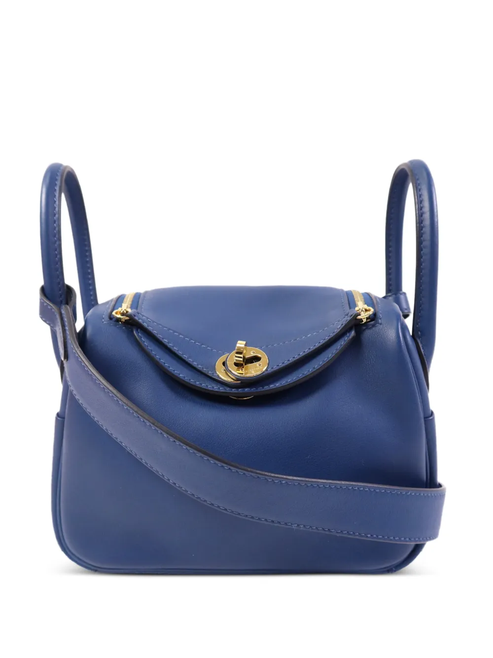 Hermès Pre-Owned Mini Lindy shoulder bag - Blu