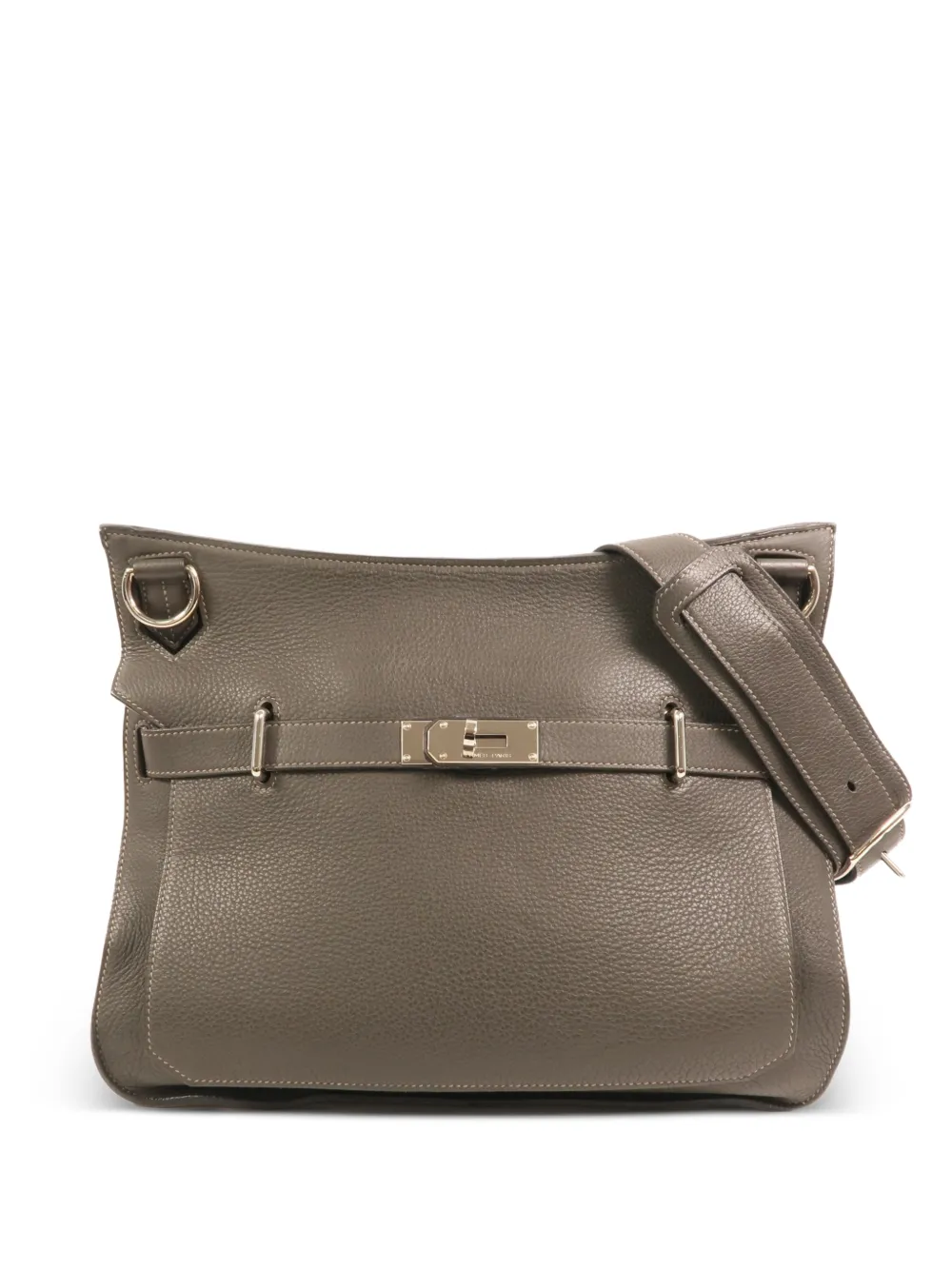Hermès Pre-Owned 37 Jypsiere Togo-leather shoulder bag - Grigio