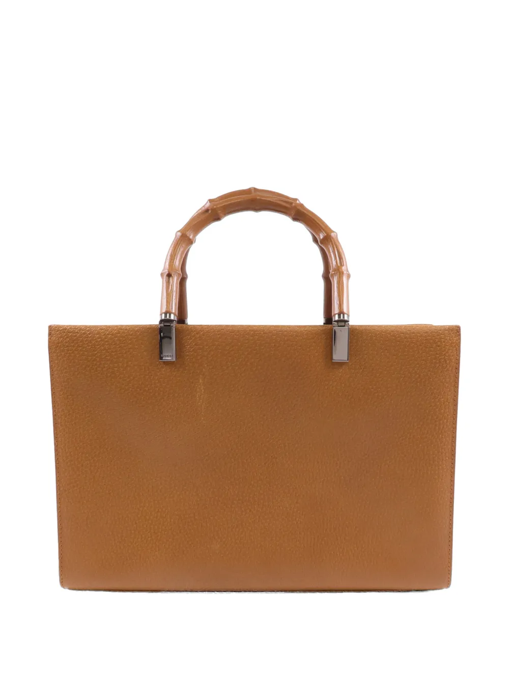 Gucci Pre-Owned bamboo top-handle tote bag - Marrone