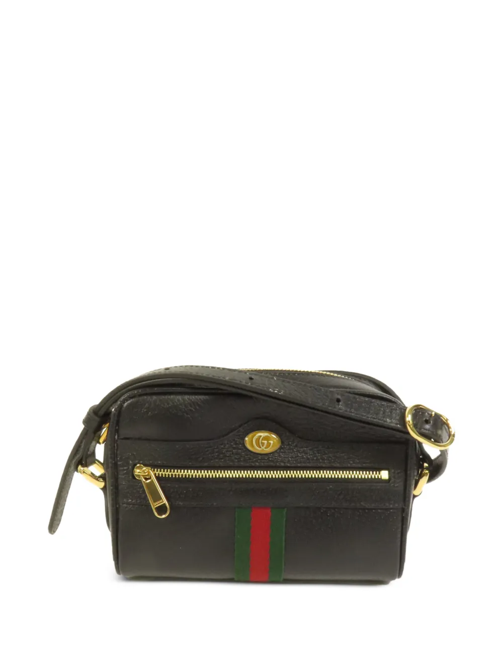 Gucci Pre-Owned Ophidia Web-stripe crossbody bag - Nero