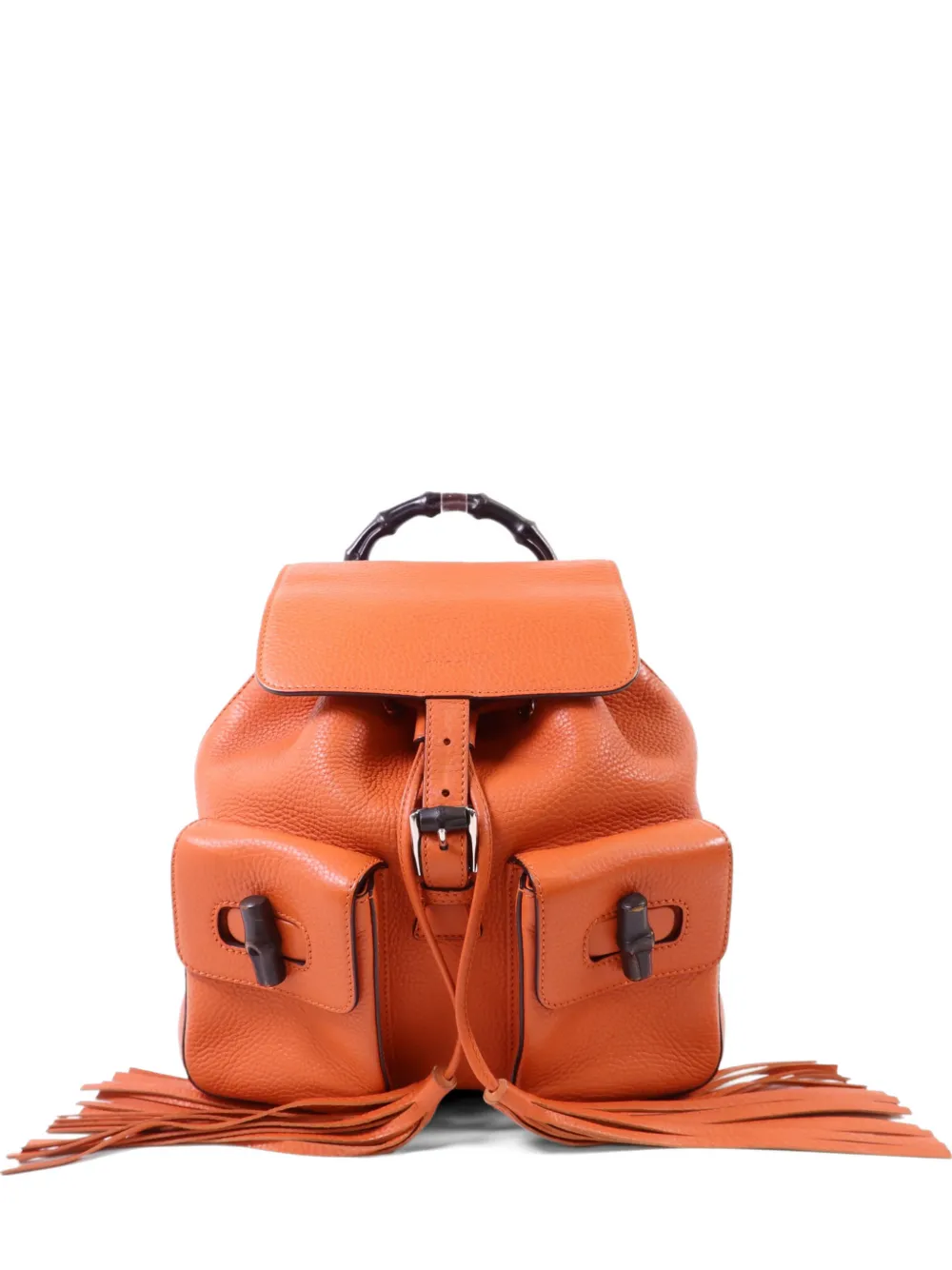 Gucci Pre-Owned Bamboo backpack - Arancione