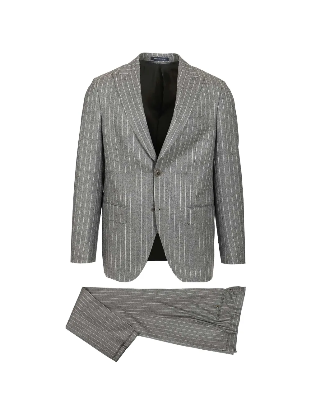 Al Duca D’Aosta 1902 pinstripe peak-lapel suit - Grigio