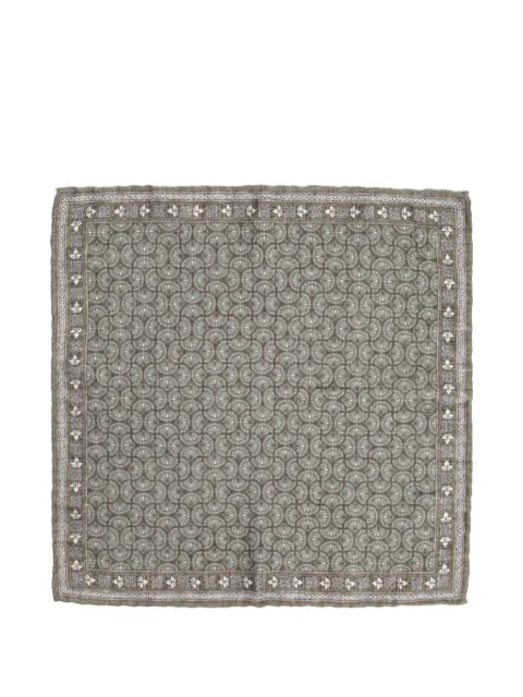 Al Duca D’Aosta 1902 geometric-print pocket square