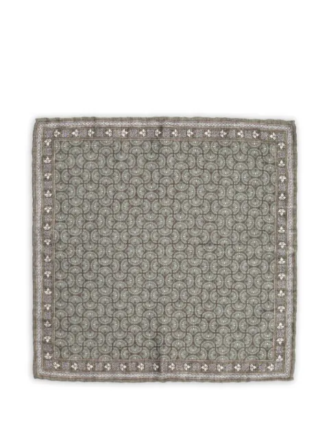 Al Duca D’Aosta 1902 geometric-print pocket square