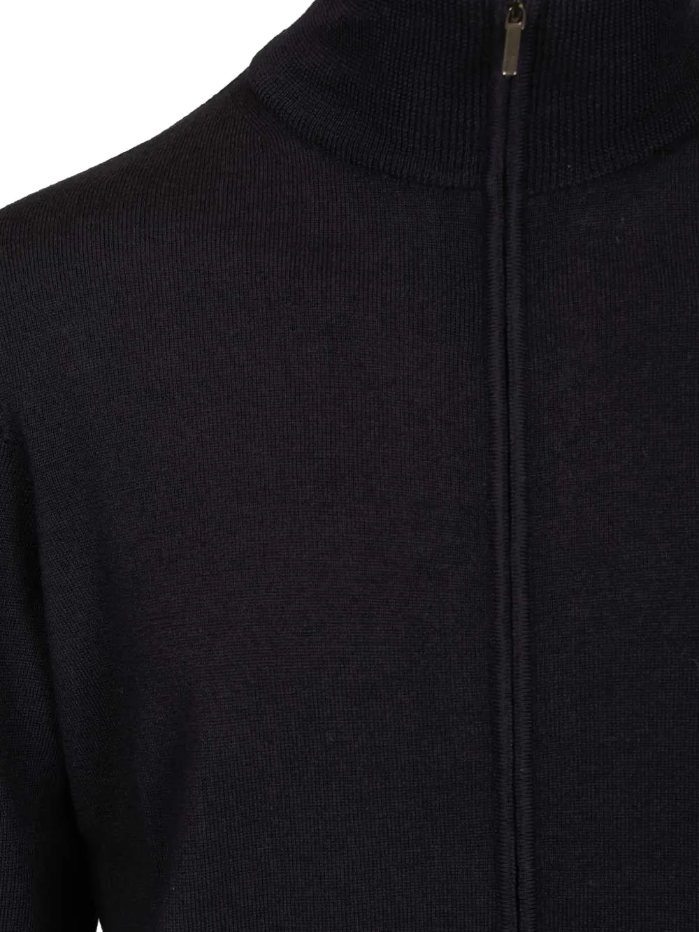 Al Duca D Aosta 1902 Vest met rits Zwart
