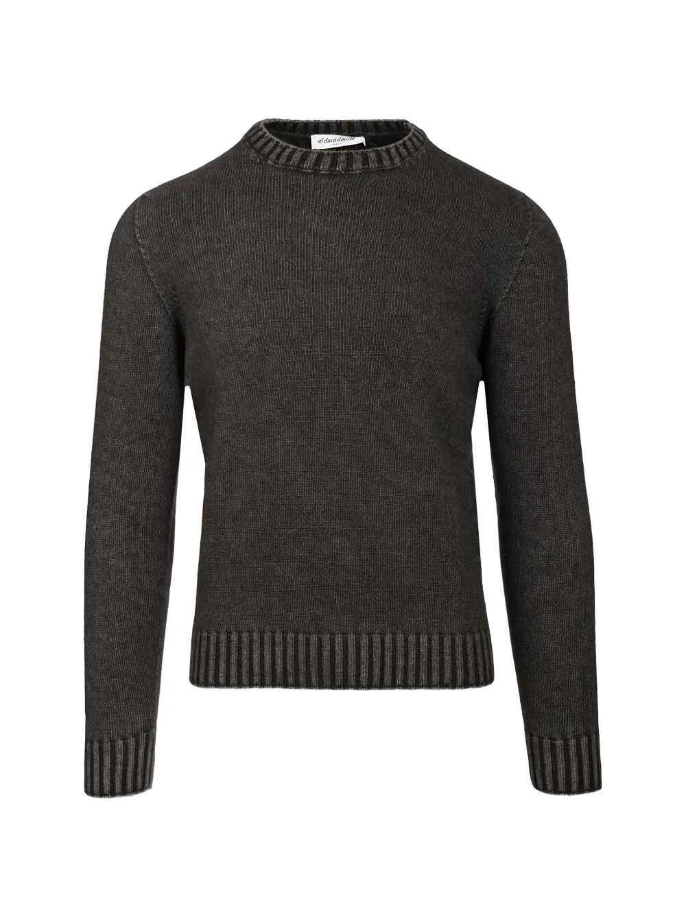 Al Duca D’Aosta 1902 ribbed-trim crew-neck sweater - Grau