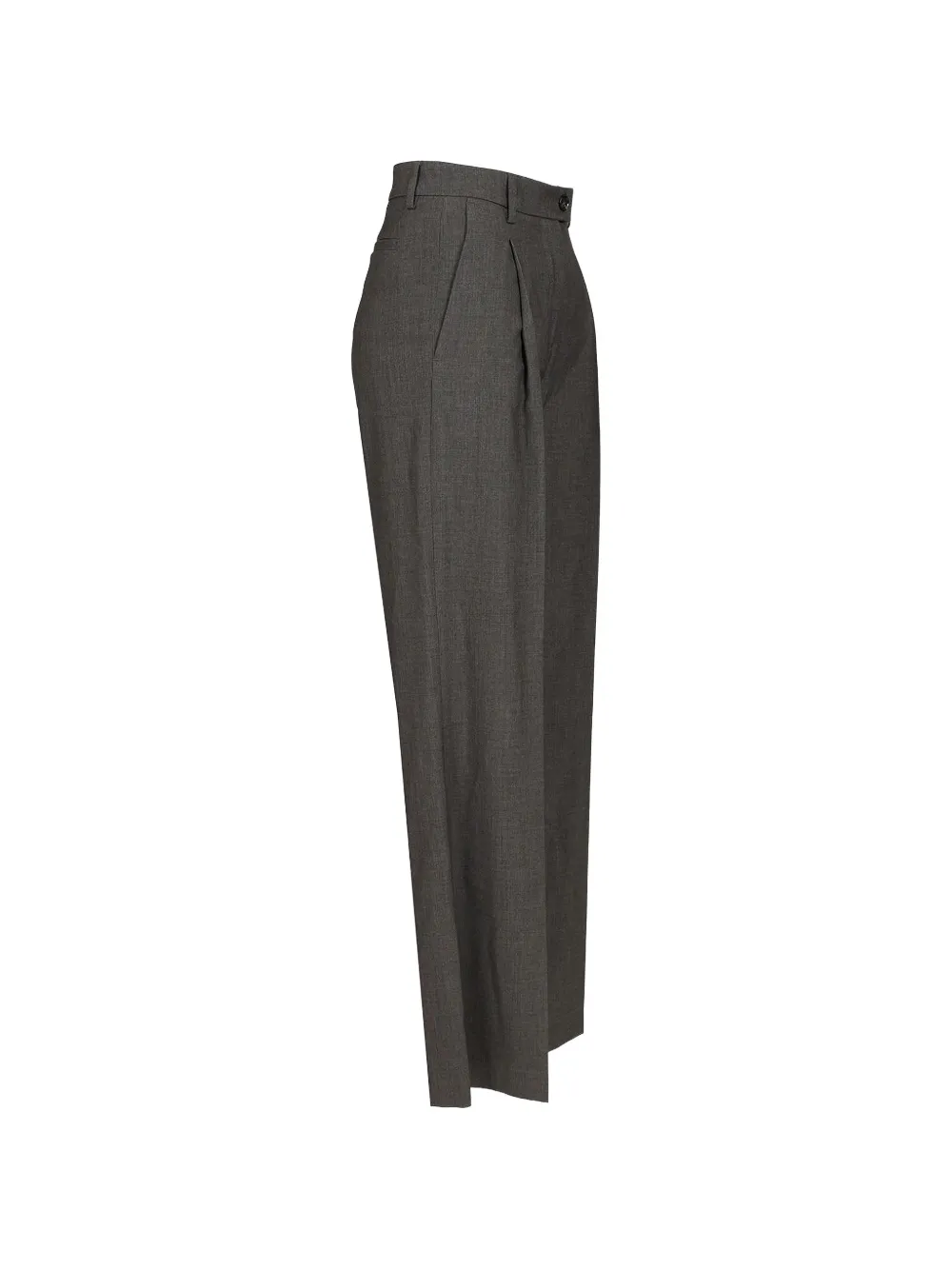 Al Duca D Aosta 1902 Pantalon met geplooid detail Grijs