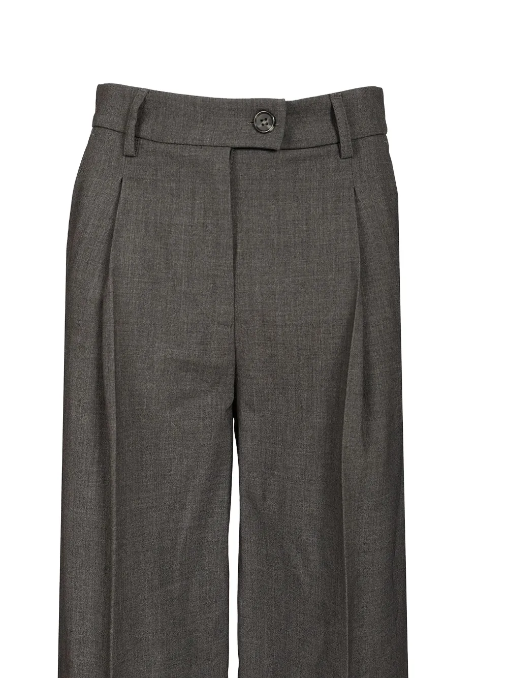 Al Duca D Aosta 1902 Pantalon met geplooid detail Grijs