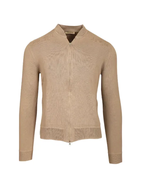 Al Duca D’Aosta 1902 zip-up ribbed-trim cardigan