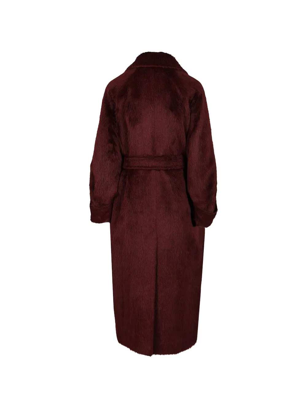  Max Mara Abrigo Oversize Con Cinturón - Rojo 