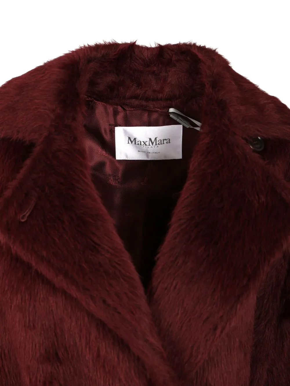 Max Mara Jas met ceintuur Rood