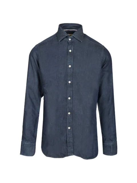 Al Duca D’Aosta 1902  mother-of-pearl button denim shirt