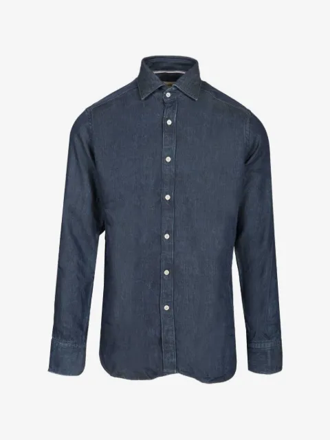 Al Duca D’Aosta 1902  mother-of-pearl button denim shirt