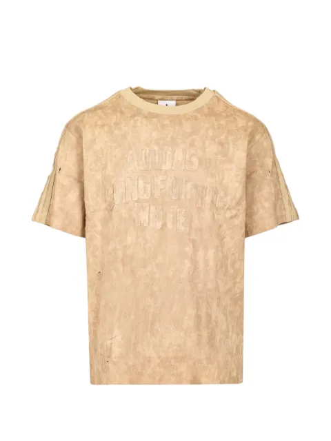 Song For The Mute x Adidas logo-appliqué distressed T-shirt