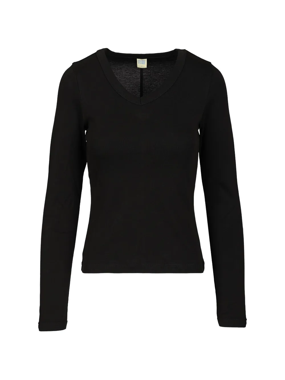 FLORE FLORE Jill long-sleeve knitted top - Nero