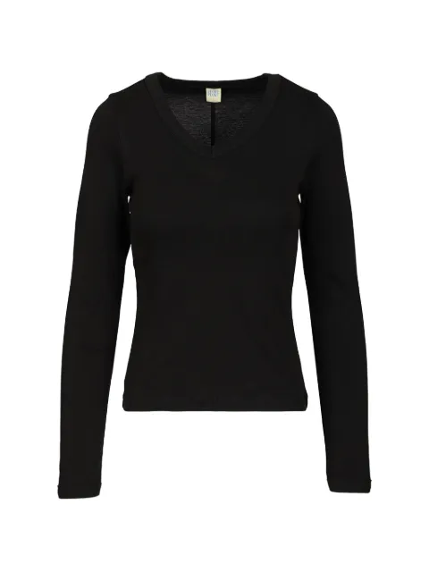 FLORE FLORE Jill long-sleeve knitted top
