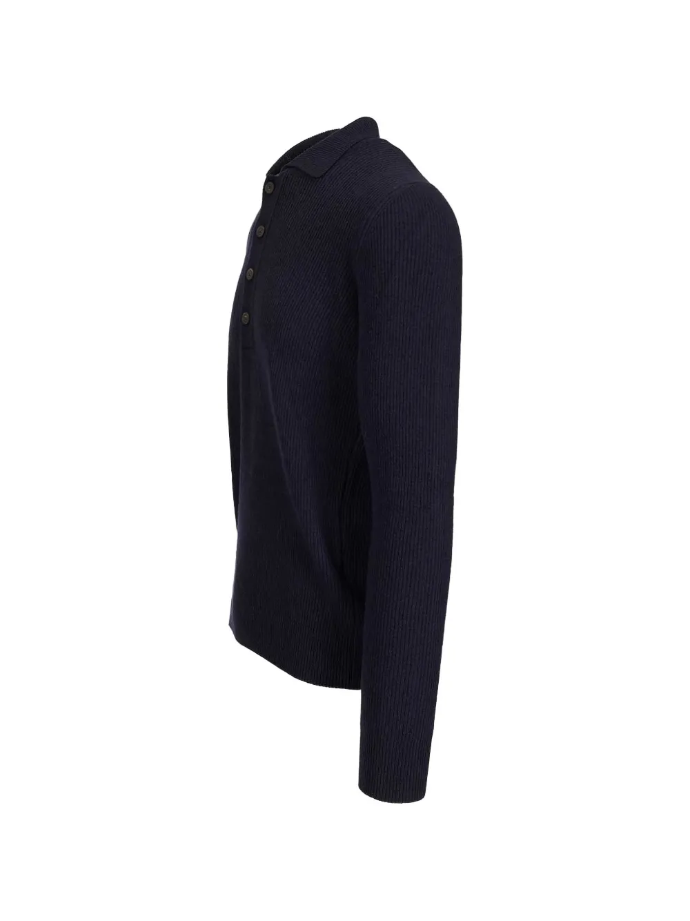Al Duca D’Aosta 1902 ribbed-knit polo sweater - Blau