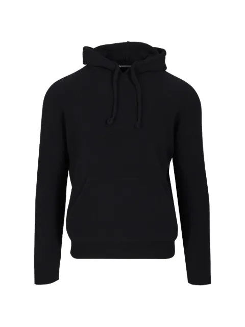Al Duca D’Aosta 1902 mohair-blend drawstring hoodie