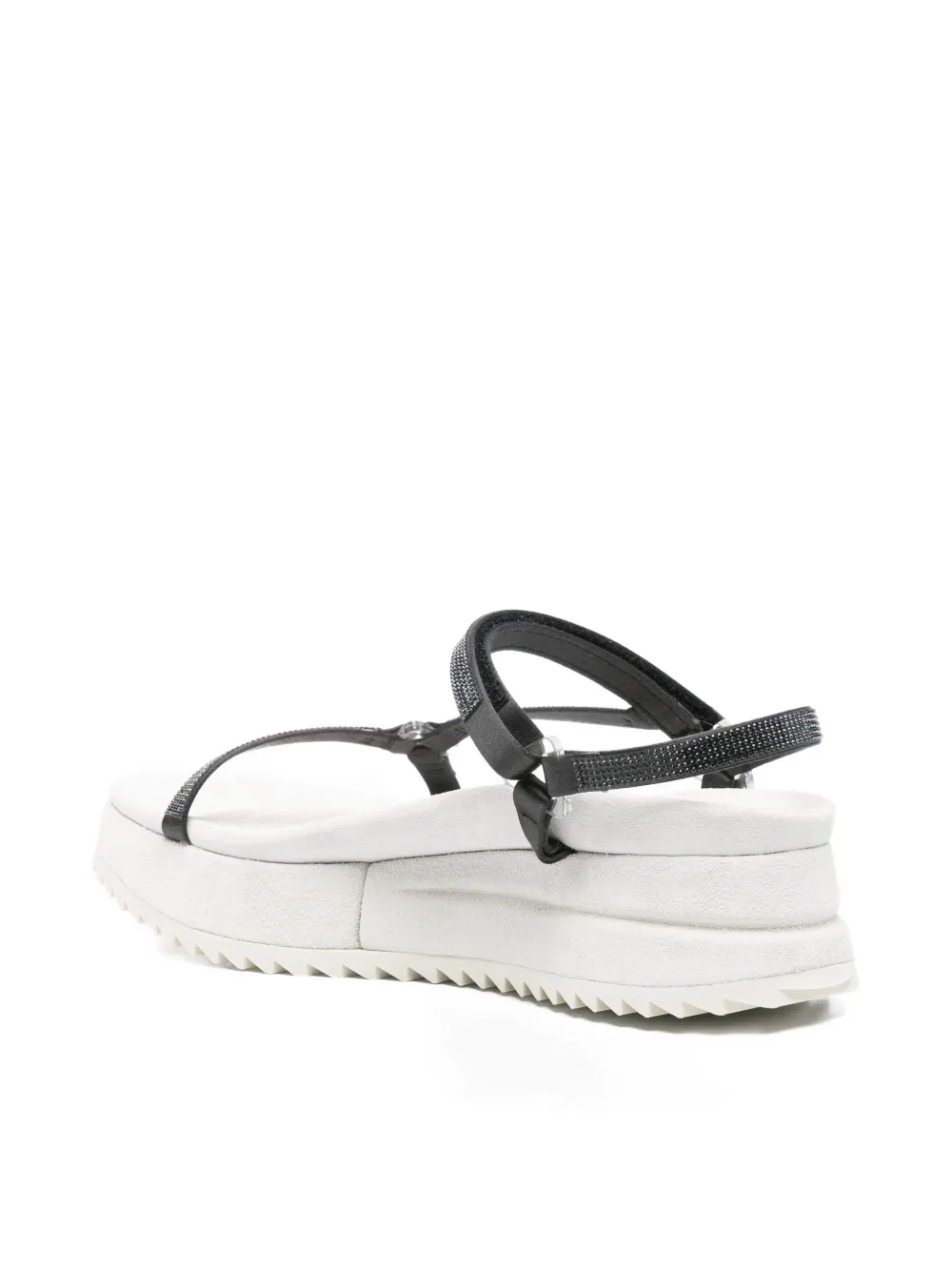 Pedro Garcia Maila crystal-embellished platform sandals Zwart