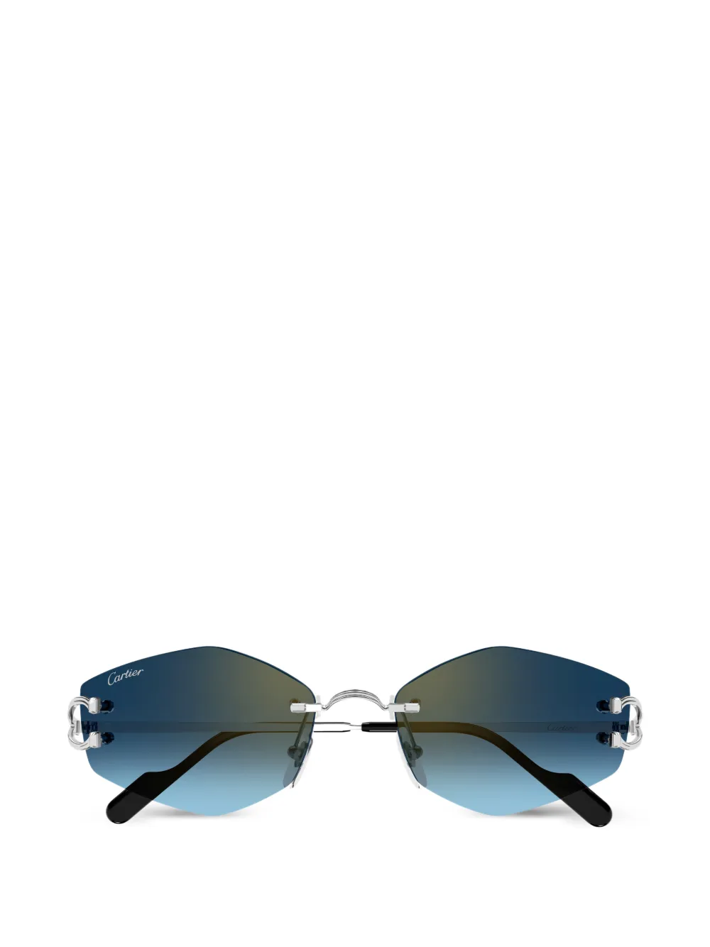 Cartier Eyewear rimless geometric-frame sunglasses - Silber